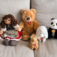 Set di 5 pelouche Trudy e altro