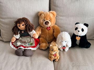 Set di 5 pelouche Trudy e altro