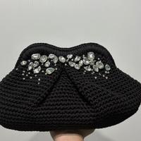 Borsa fatta a mano con brillanti