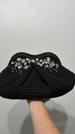 Borsa fatta a mano con brillanti