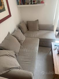 Divano letto 3 posti con chaise longue HOLMSUND