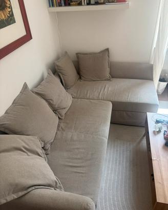 Divano letto 3 posti con chaise longue HOLMSUND