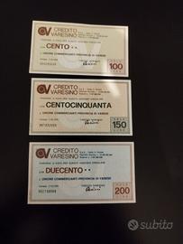 mini assegni Credito Varesino 