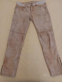 pantaloni in vera pelle Stefanel 