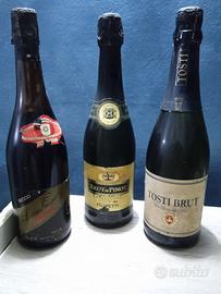 Lotto 3 Bottiglie Vintage Spumante d'Epoca