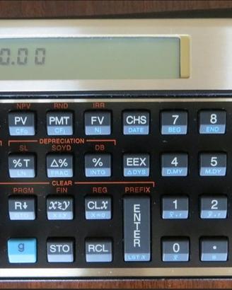Calcolatrice Finanziaria HP 12C RPN Modello Recent