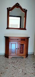 Mobile in legno + piccolo scaffale angolare