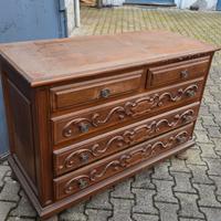 Cassettiera in legno antico