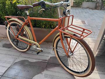 Bici Olmo Darsena 26" da uomo – Arancio e Verde