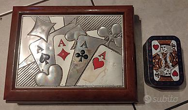 Poker DAL NEGRO Vintage Legno + Scatola Metallo
