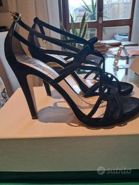 Sandali n 38 eleganti Vergelio in camoscio nero