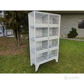 batteria gabbie allevamento n.31C posti 8