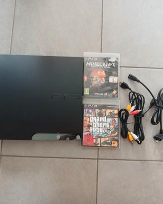Play Station 3 con gioco GTA5,Minecraft.