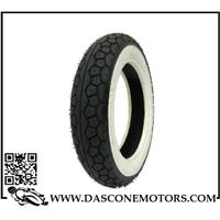 Copertura 3.50-8 42J TL nero bianco “VINTAGE”