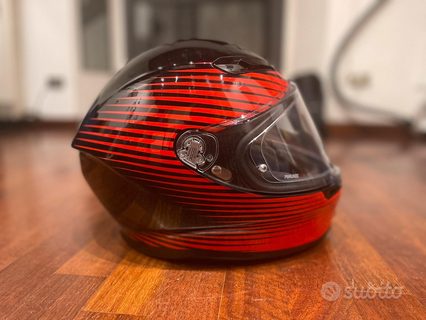 CASCO INTEGRALE AGV K6 (Nero & Rosso) | Motostore