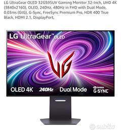 Oled monitor Lg Ultragear 32GS95UV 32” 240Hz