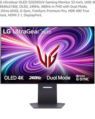Oled monitor Lg Ultragear 32GS95UV 32” 240Hz