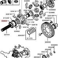 Bearing cuscinetto diff Lancer Evo MD771729