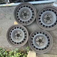 4 - CERCHI IN LAMIERA OPEL 6,5X15 5X110 ET35 CB 65