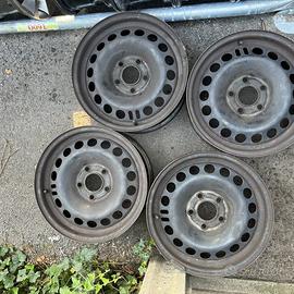 4 - CERCHI IN LAMIERA OPEL 6,5X15 5X110 ET35 CB 65