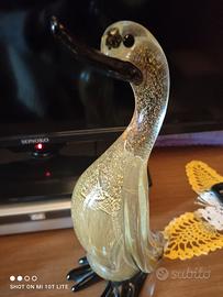 SCULTURA ANATRA IN VETRO DI MURANO