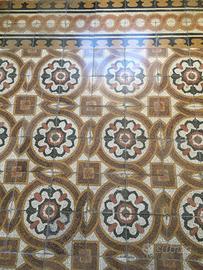 piastrelle in graniglia decorata primi '900