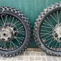 Cerchi Cross Husqvarna 125 completi