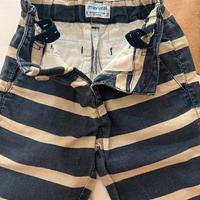 Bermuda blu e beige bambino taglia 5 anni