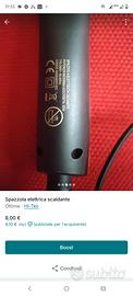 Spazzola elettrica scaldante 