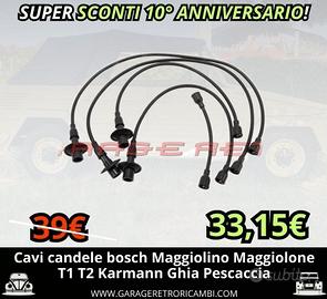VW MAGGIOLINO MAGGIOLONE T1 T2 CAVI CANDELE BOSCH