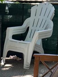 Poltrona da giardino in plastica