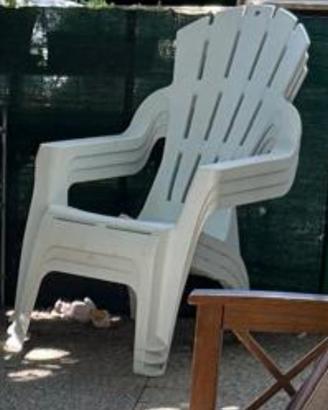 Poltrona da giardino in plastica