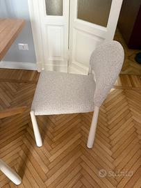 Set di 4 sedie da pranzo imbottite Nagore