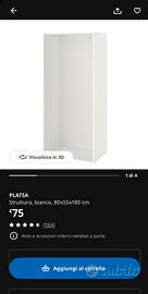 IKEA PLATSA (bianca, 80x55x180 cm)