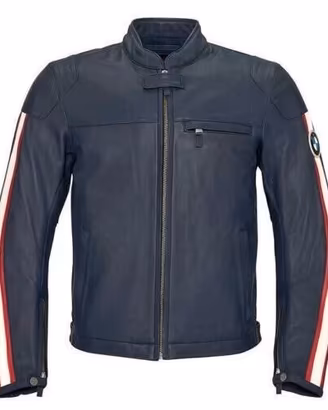 GIACCA BMW PELLE MOTO UOMO SCHWABING BLU TG M