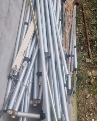 Veranda roulotte con paleria