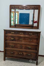 Cassettiera con specchio 