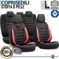 COPRISEDILI Auto Effetto Scamosciato e Pelle Rossa