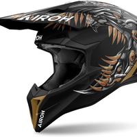 Casco Airoh Wraaap Cyborg Matt XXS Nuovo motocross