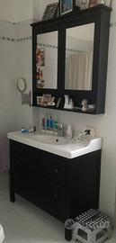 Mobile bagno IKEA HEMNES nero marrone
