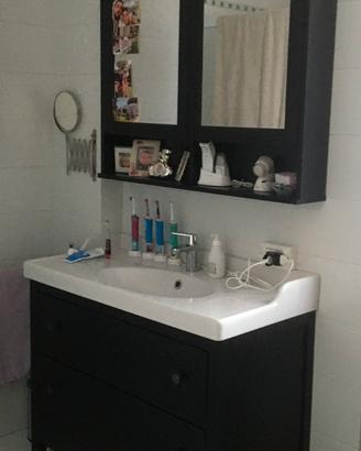 Mobile bagno IKEA HEMNES nero marrone