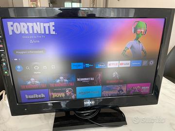 Monitor Tv  22’’ con Amazon fire tv stick