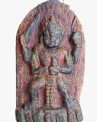 Antica Scultura Devozionale Bhairava Shiva
