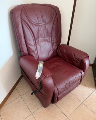 Poltrona Relax Massaggiante Elettrica in Pelle