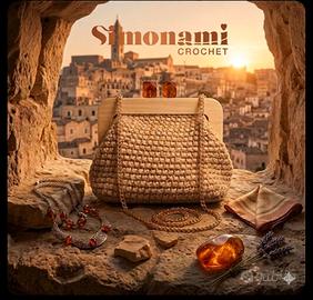 Cloutch SIMONAMI CROCHET L' Eleganza Artigianale 