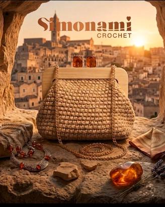 Cloutch SIMONAMI CROCHET L' Eleganza Artigianale 