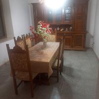 Camera da pranzo in legno massello ecc. 