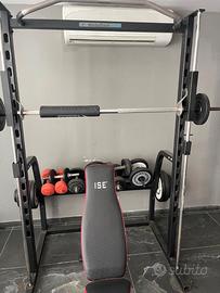 MULTIPOWER-PANCA-DISCHI-PESI-BILANCIERI-PORTA-BILA