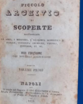 piccolo archivio di scoperte 1853 1855