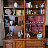 Libreria in noce massello arte povera
